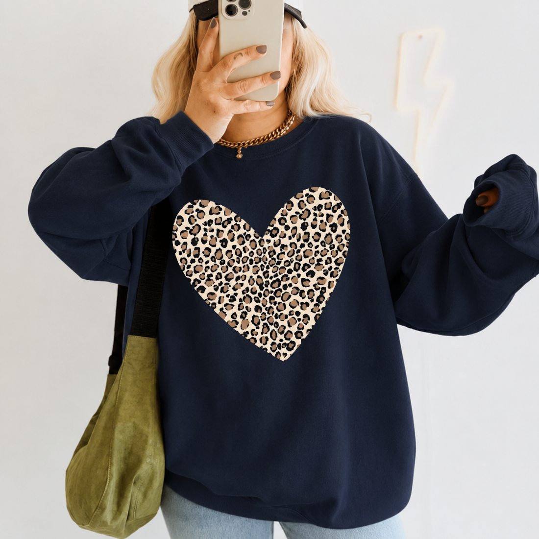 Leopard Heart Valentine Sweatshirt