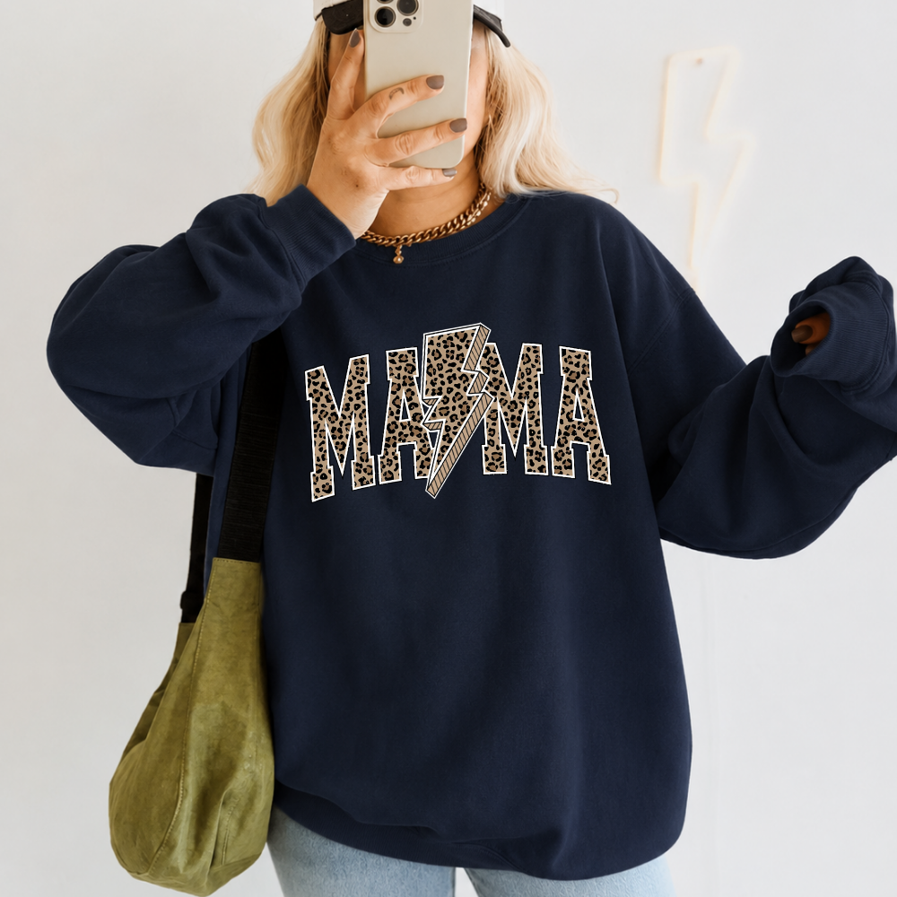 Leopard Lightning Mama Sweatshirt