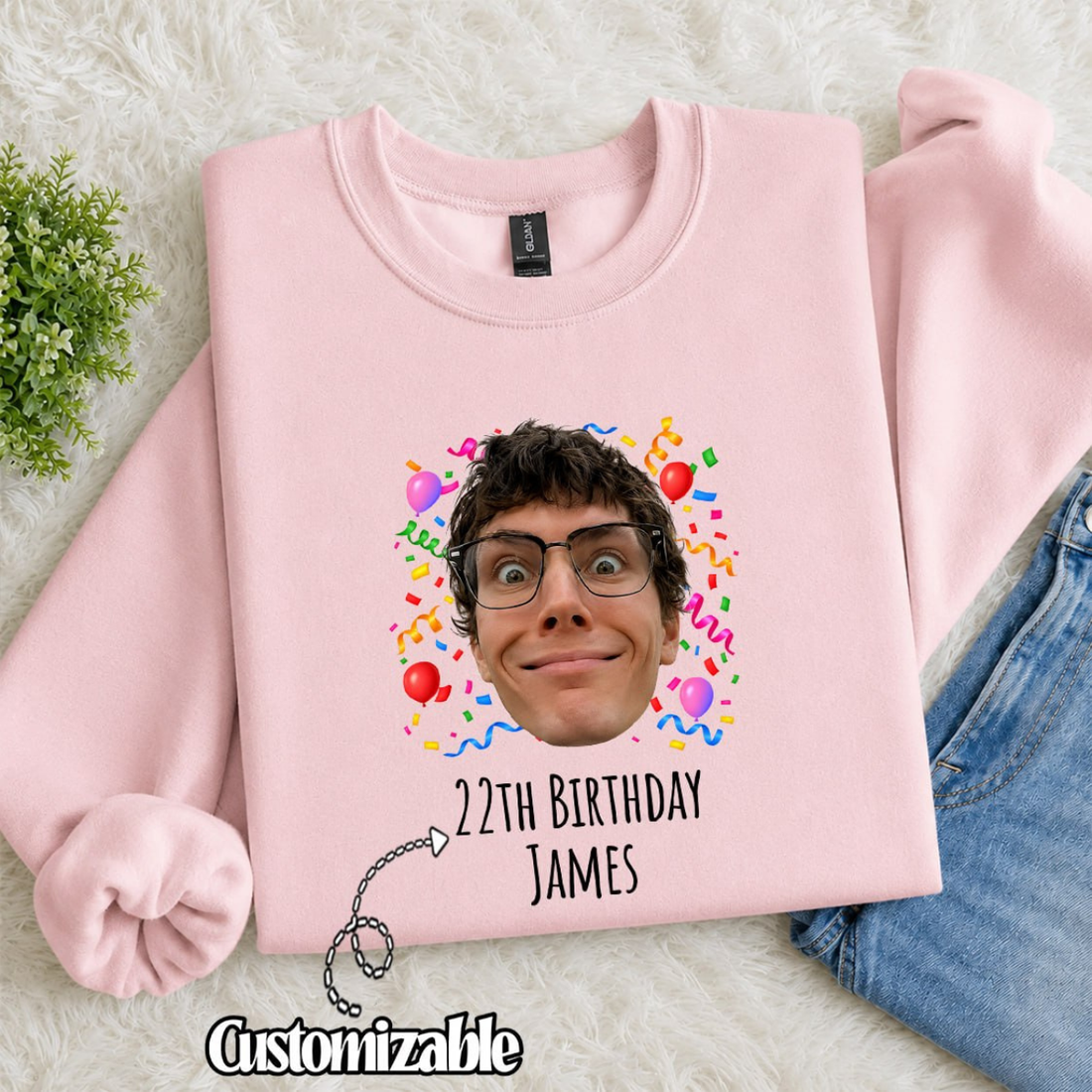 Custom Party Face Sweatshirt