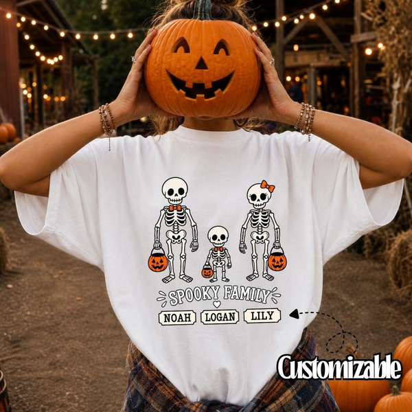 Custom Spooky Family Halloween Tee