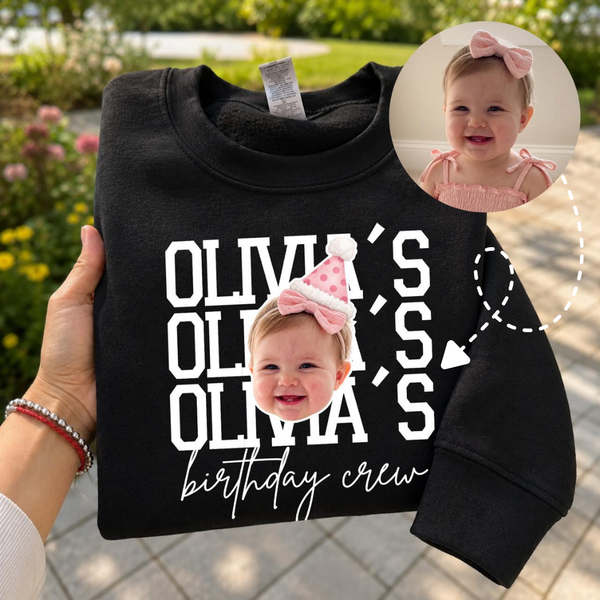 Personalized Birthday Crew Sweatshirt