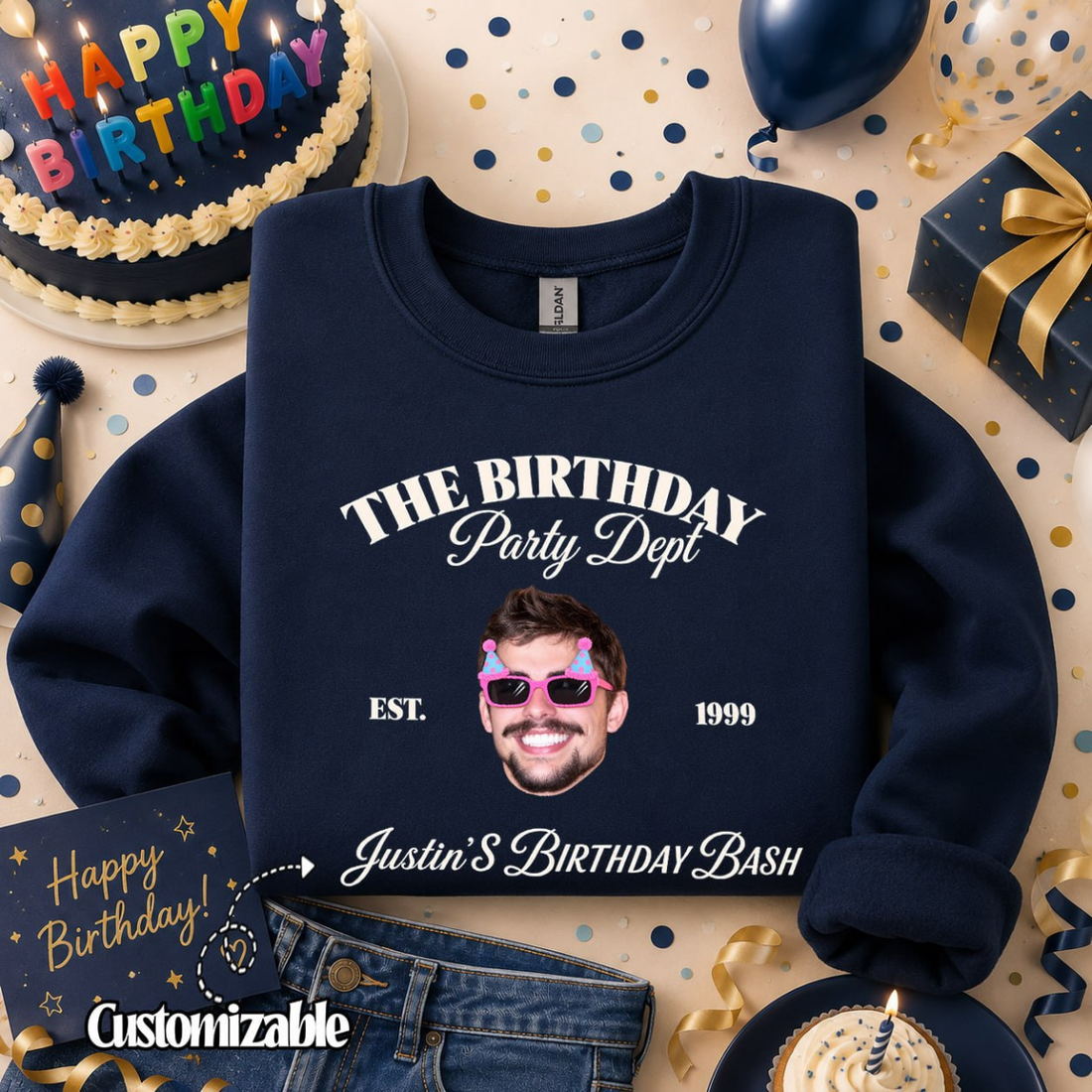Custom Birthday Party Sweatshirt