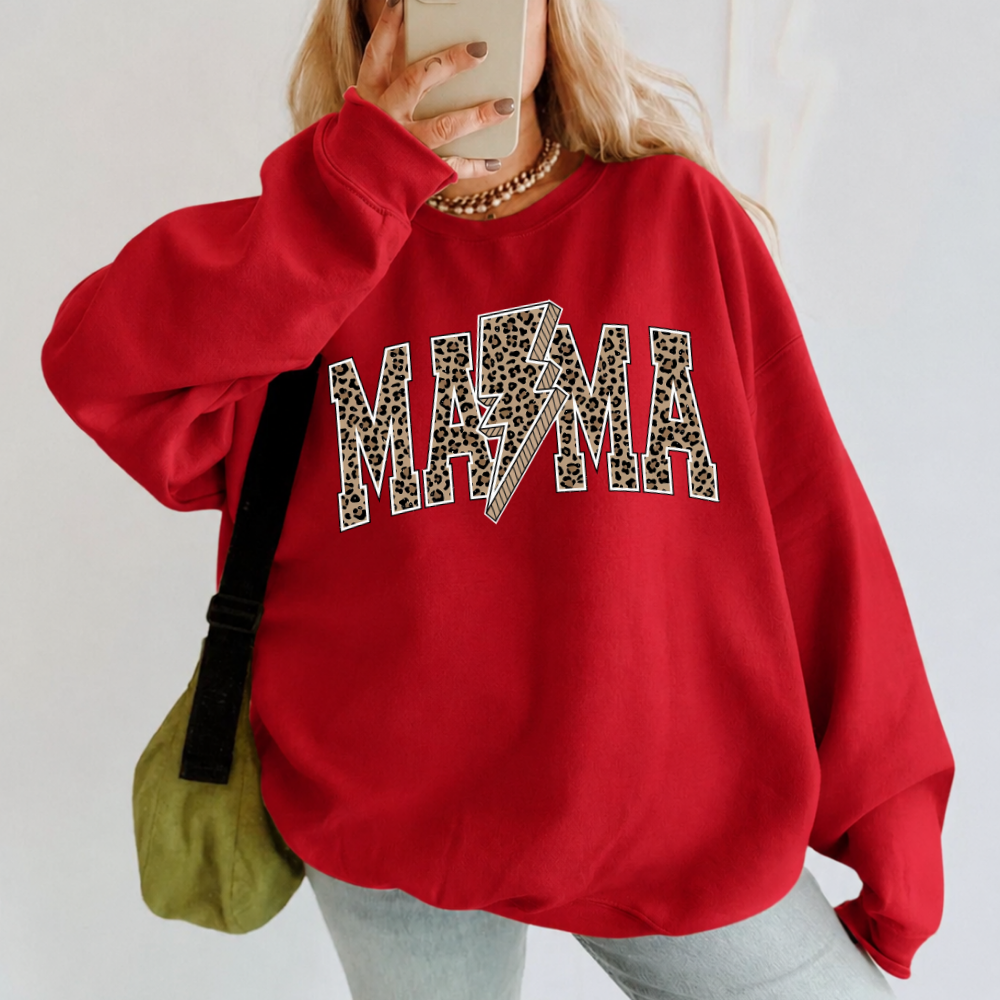 Leopard Lightning Mama Sweatshirt