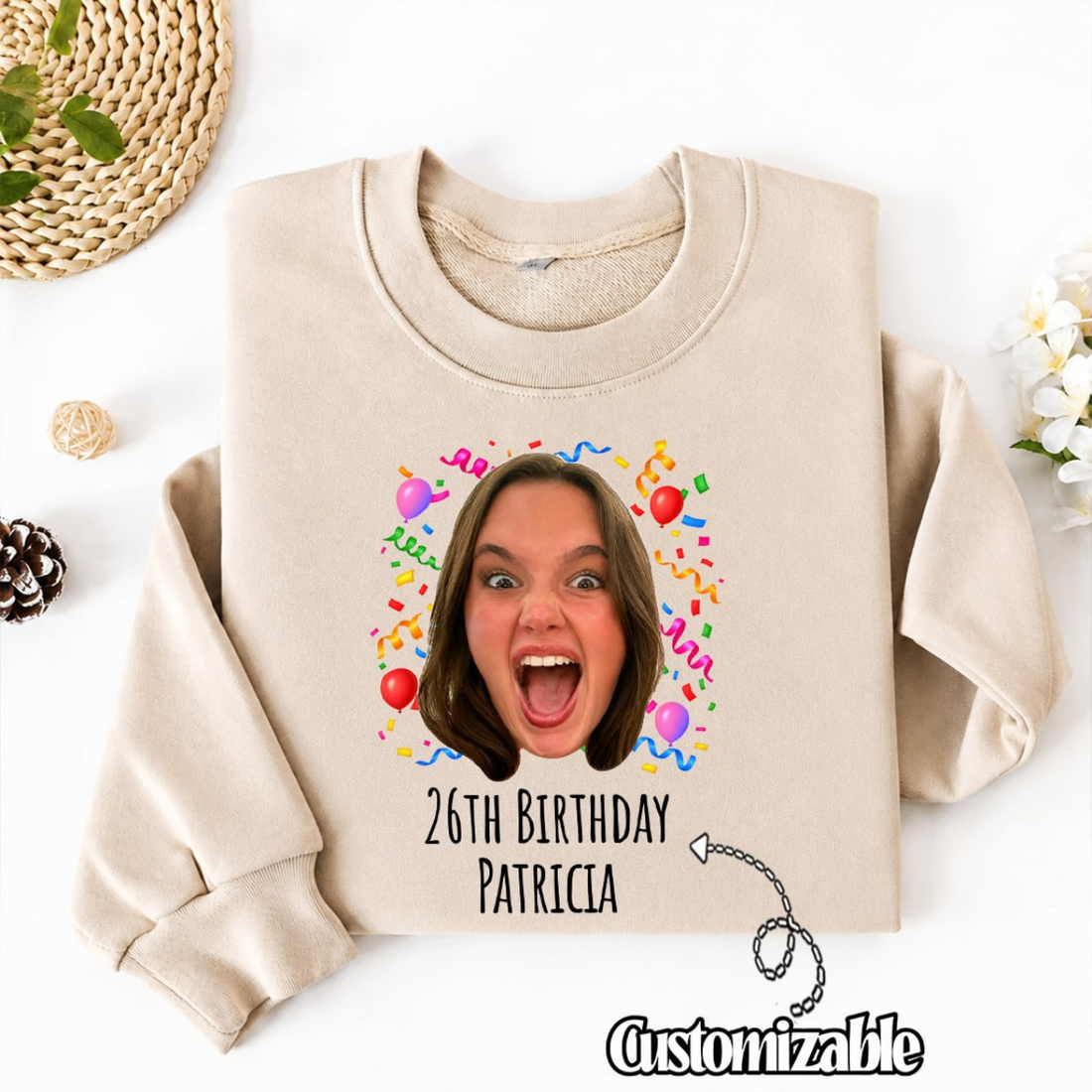 Custom Party Face Sweatshirt
