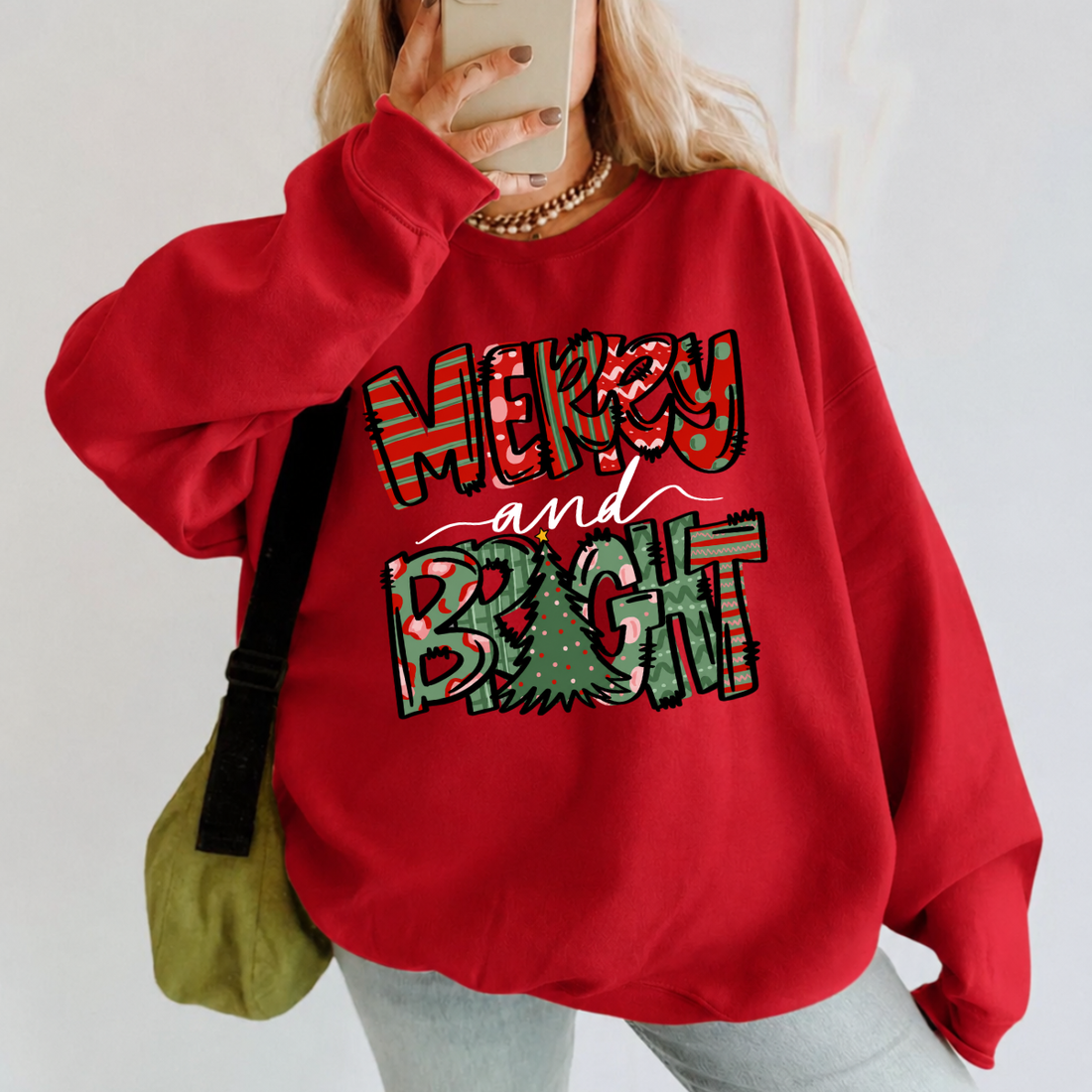 Merry And Bright Christmas Sweatshirt