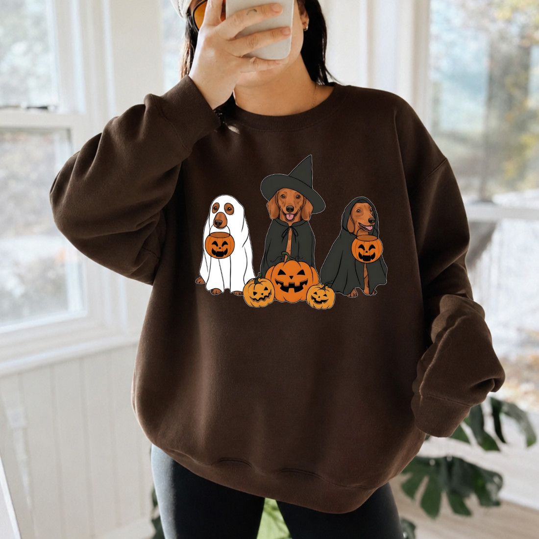Halloween Dachshund Dogs Sweatshirt