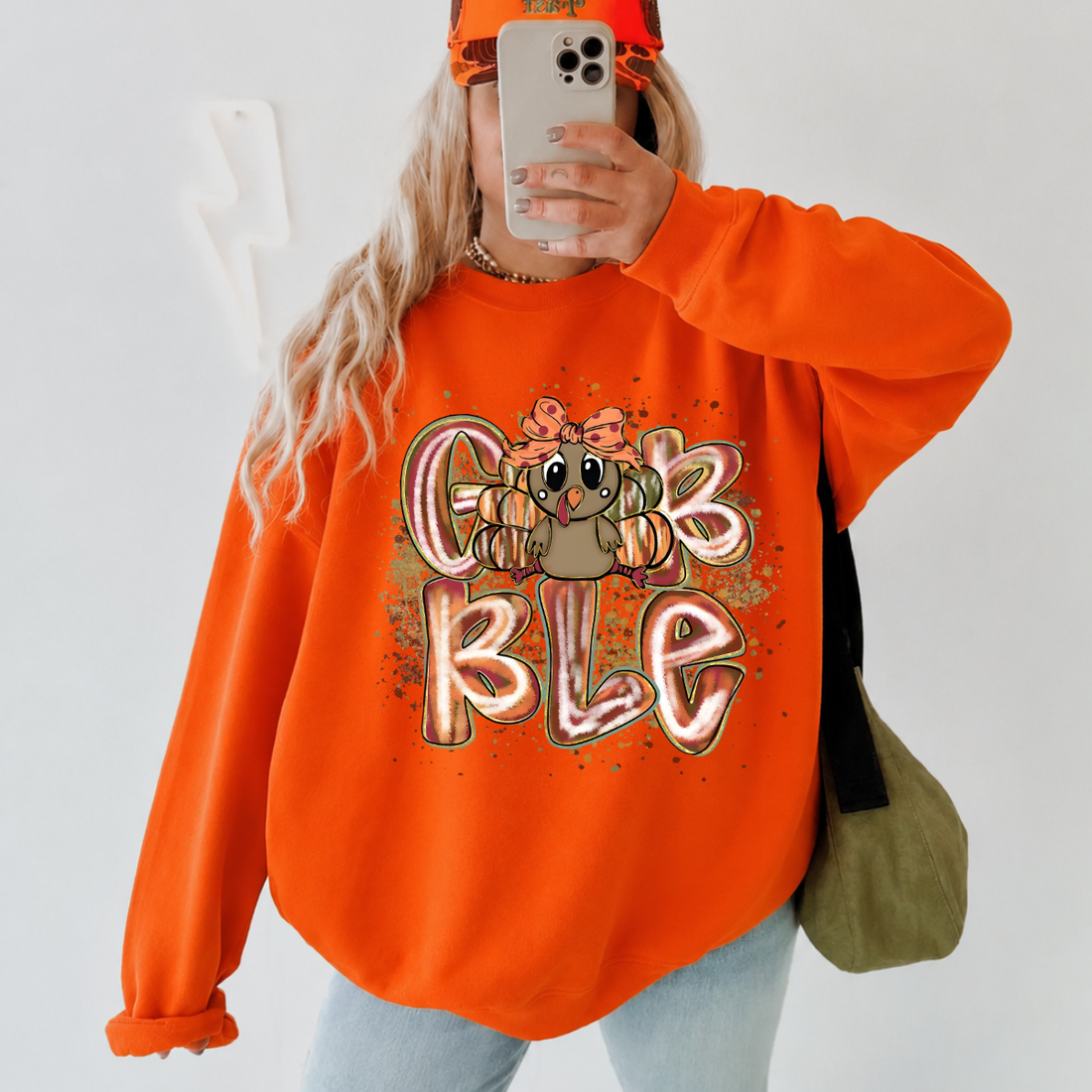 Gobble Turkey Thanksgiving Sweatshirt