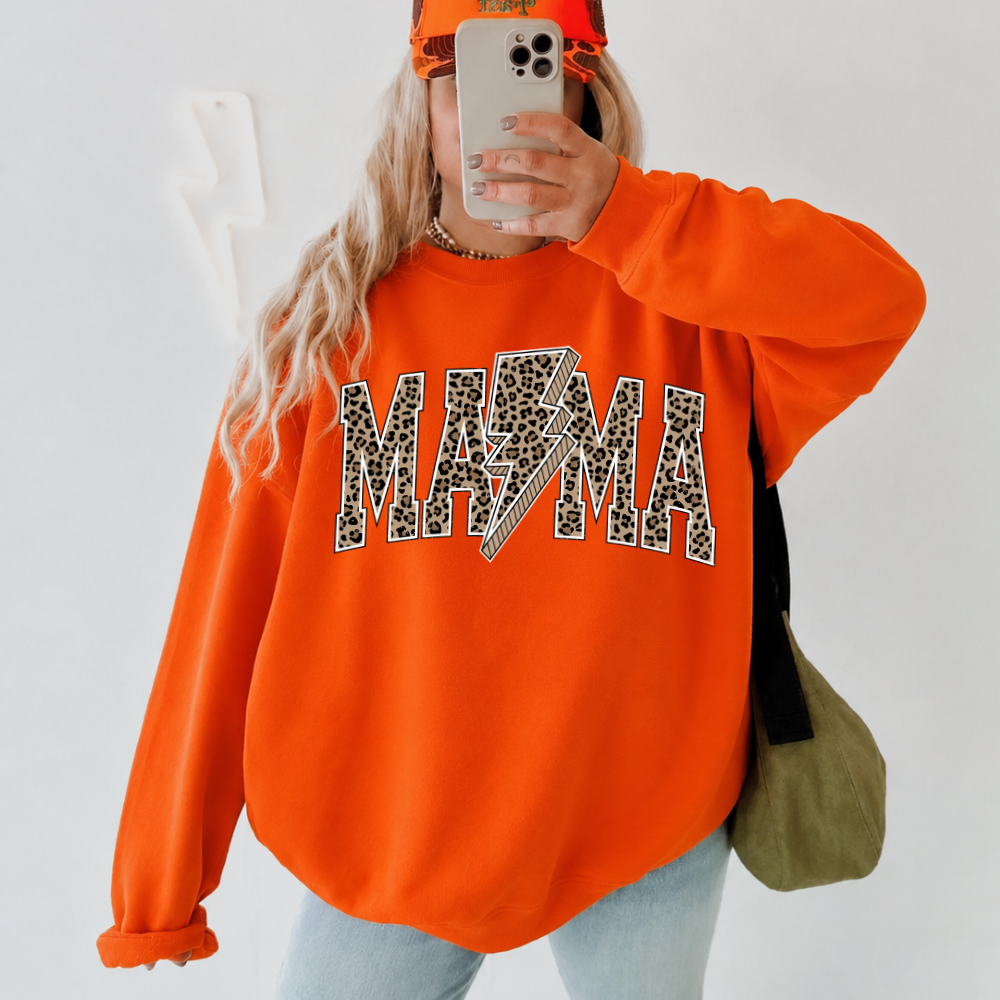 Leopard Lightning Mama Sweatshirt