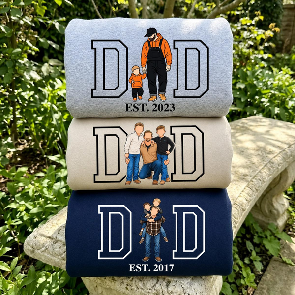 Custom Dad Portrait Sweatshirt