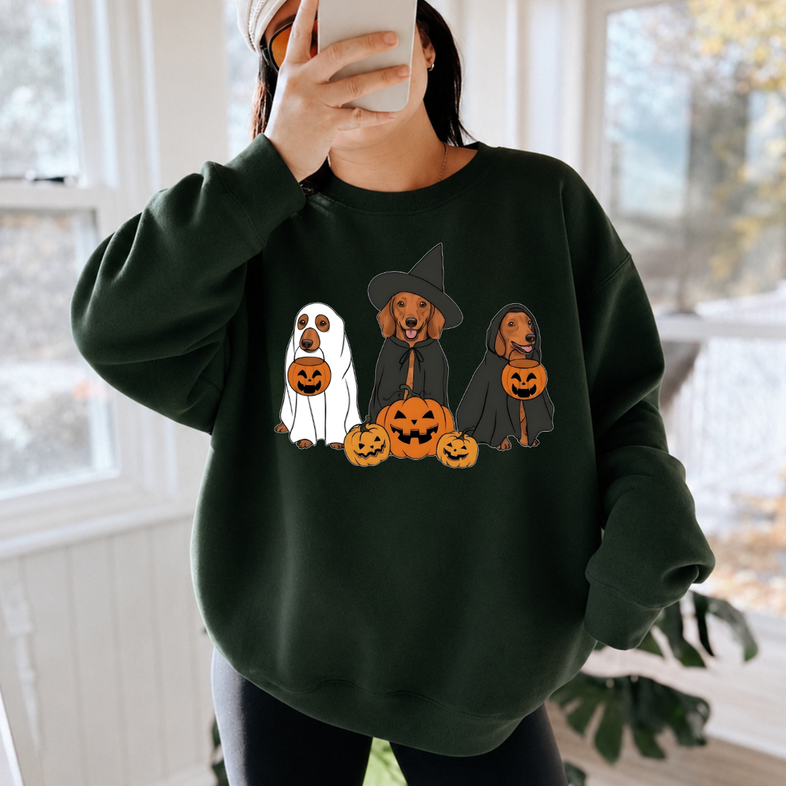 Halloween Dachshund Dogs Sweatshirt
