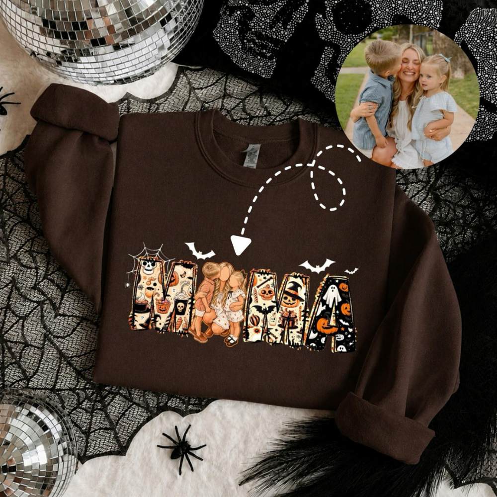 Custom Halloween Mama Sweatshirt