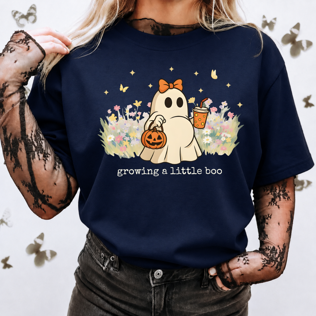 Growing A Little Boo Maternity Halloween Tee