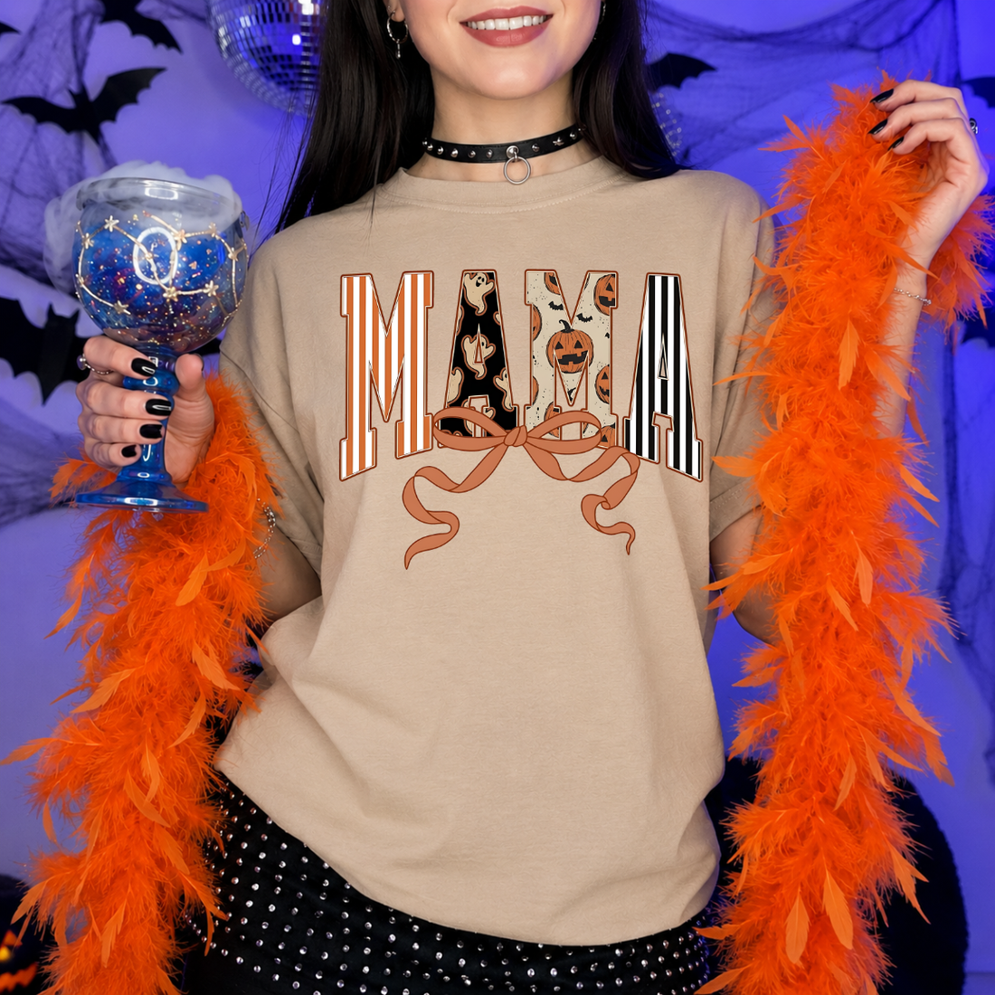 Halloween Mama Bow Tee