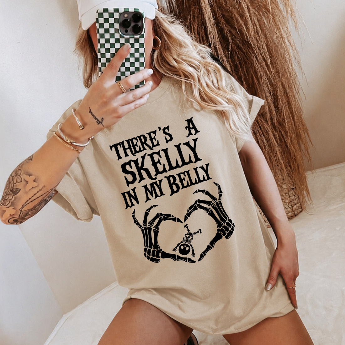 There’s A Skelly In My Belly Maternity Tee