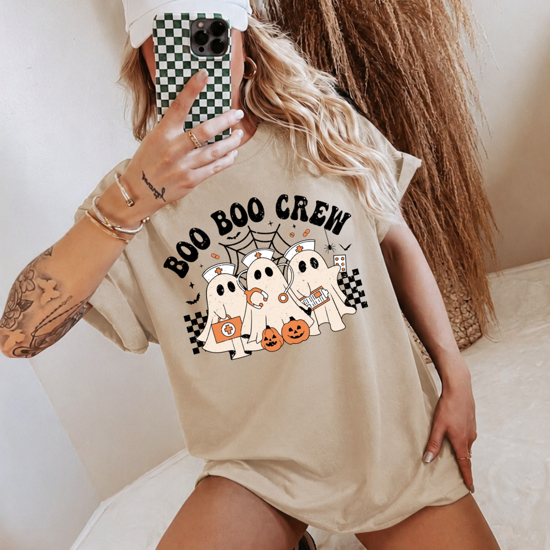 Boo Boo Crew Nurse Ghost Tee
