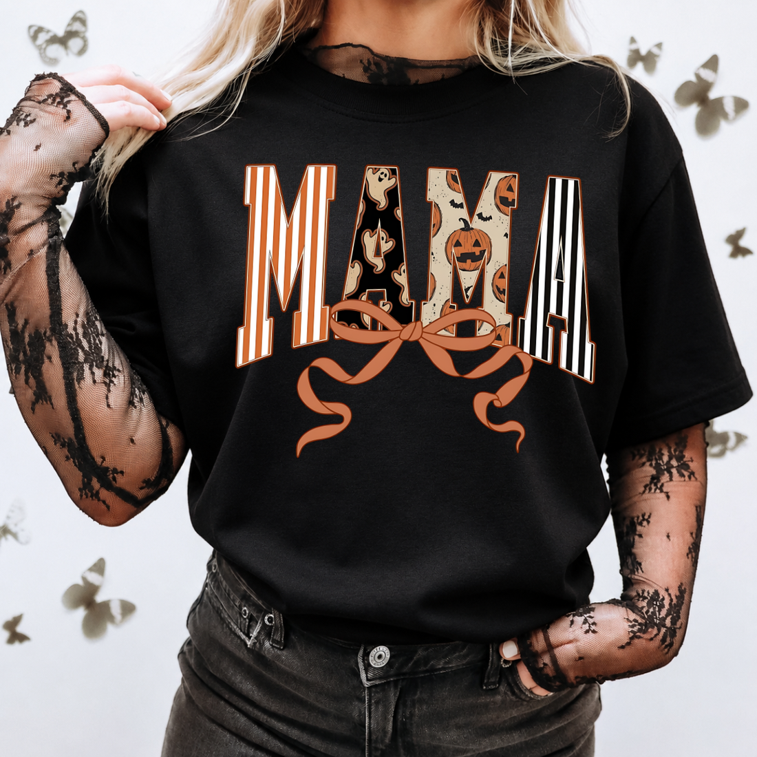 Halloween Mama Bow Tee
