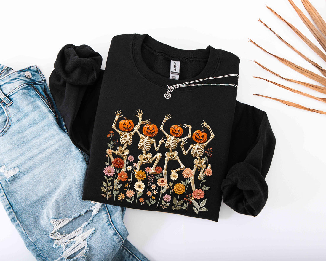 Pumpkin Skeleton Dance Sweatshirt