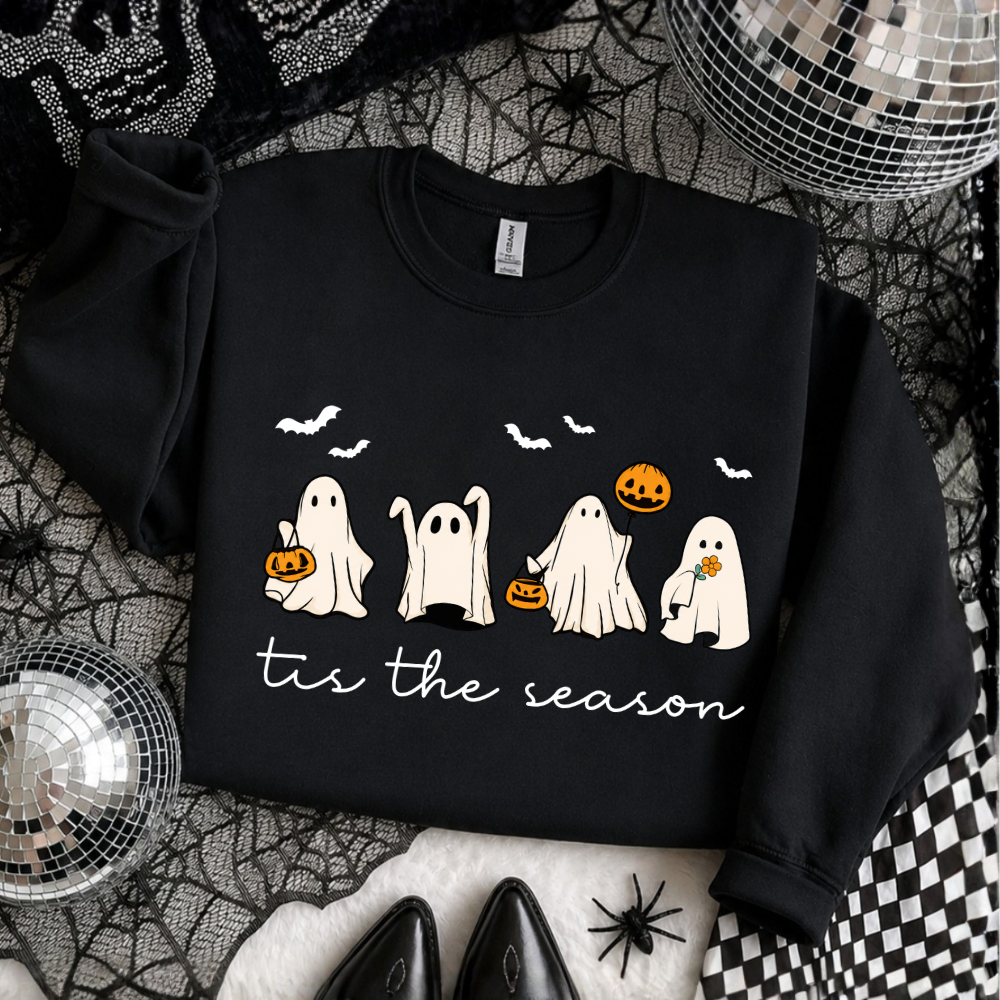 Tis The Season Ghost Halloween Sweatshirt