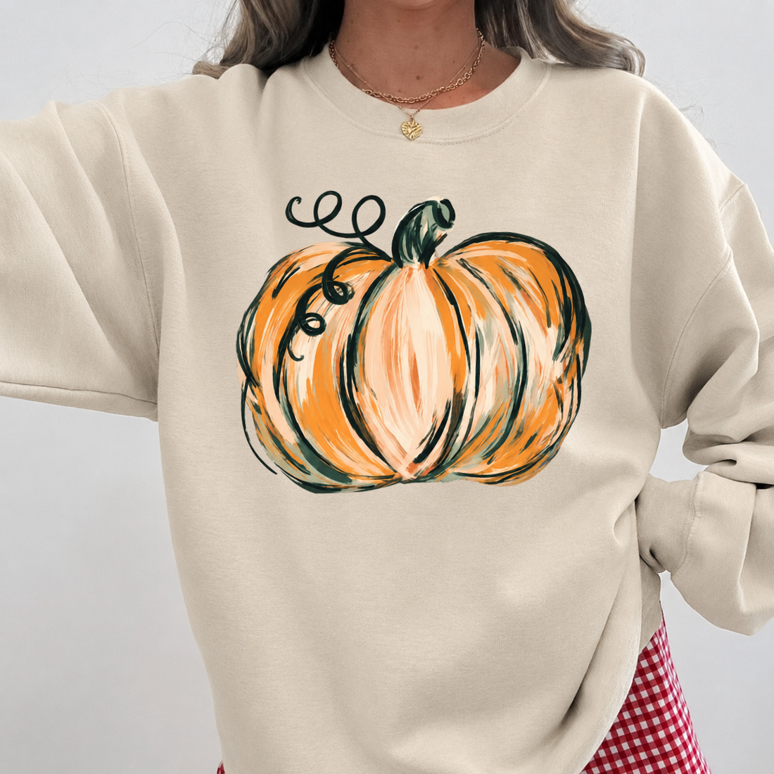 Watercolor Pumpkin Fall Sweatshirt