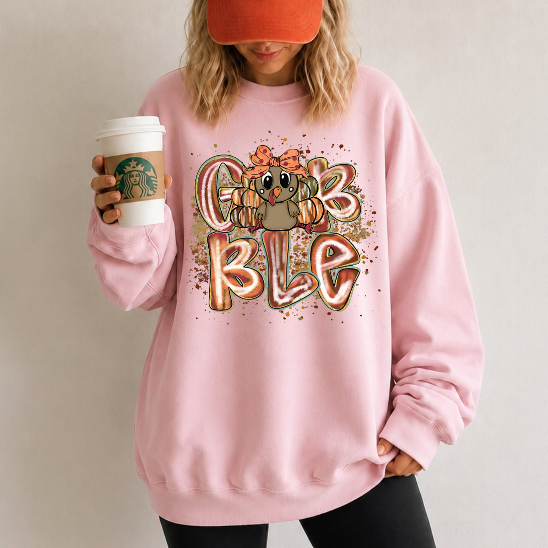 Gobble Turkey Thanksgiving Sweatshirt