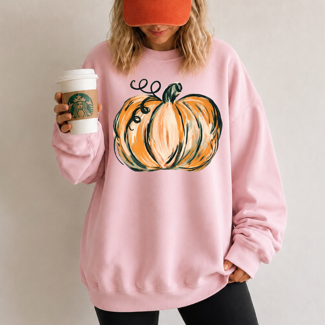 Watercolor Pumpkin Fall Sweatshirt