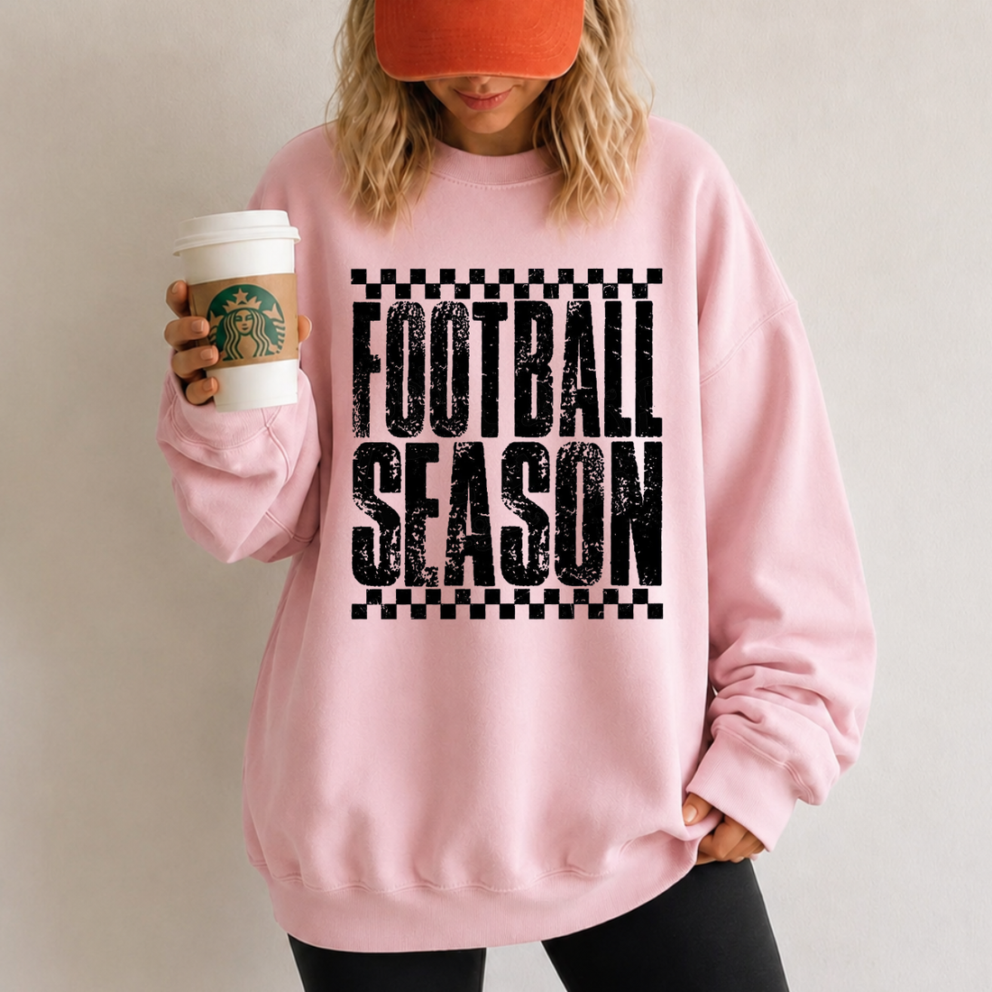 Football Season Checkered Sweatshirt