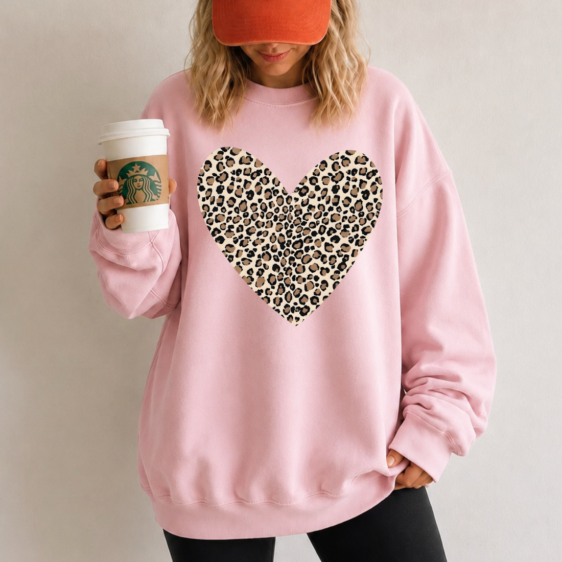 Leopard Heart Valentine Sweatshirt