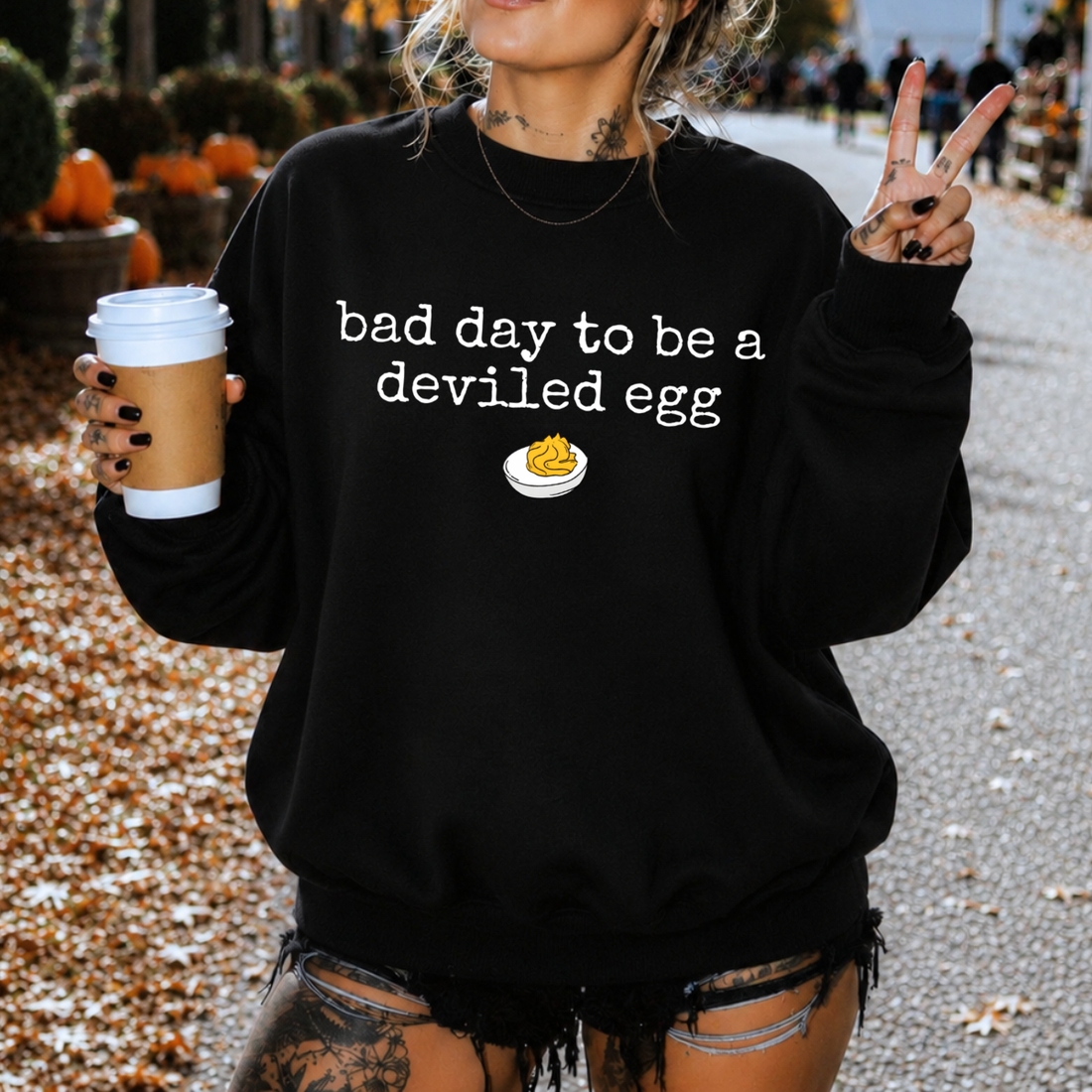 Bad Day To Be A Deviled Egg Sweatshirt