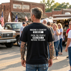 Imagine a Country So Great T-Shirt - Refuse to Leave Patriotic Quote Tee - Conservative America Graphic Tee