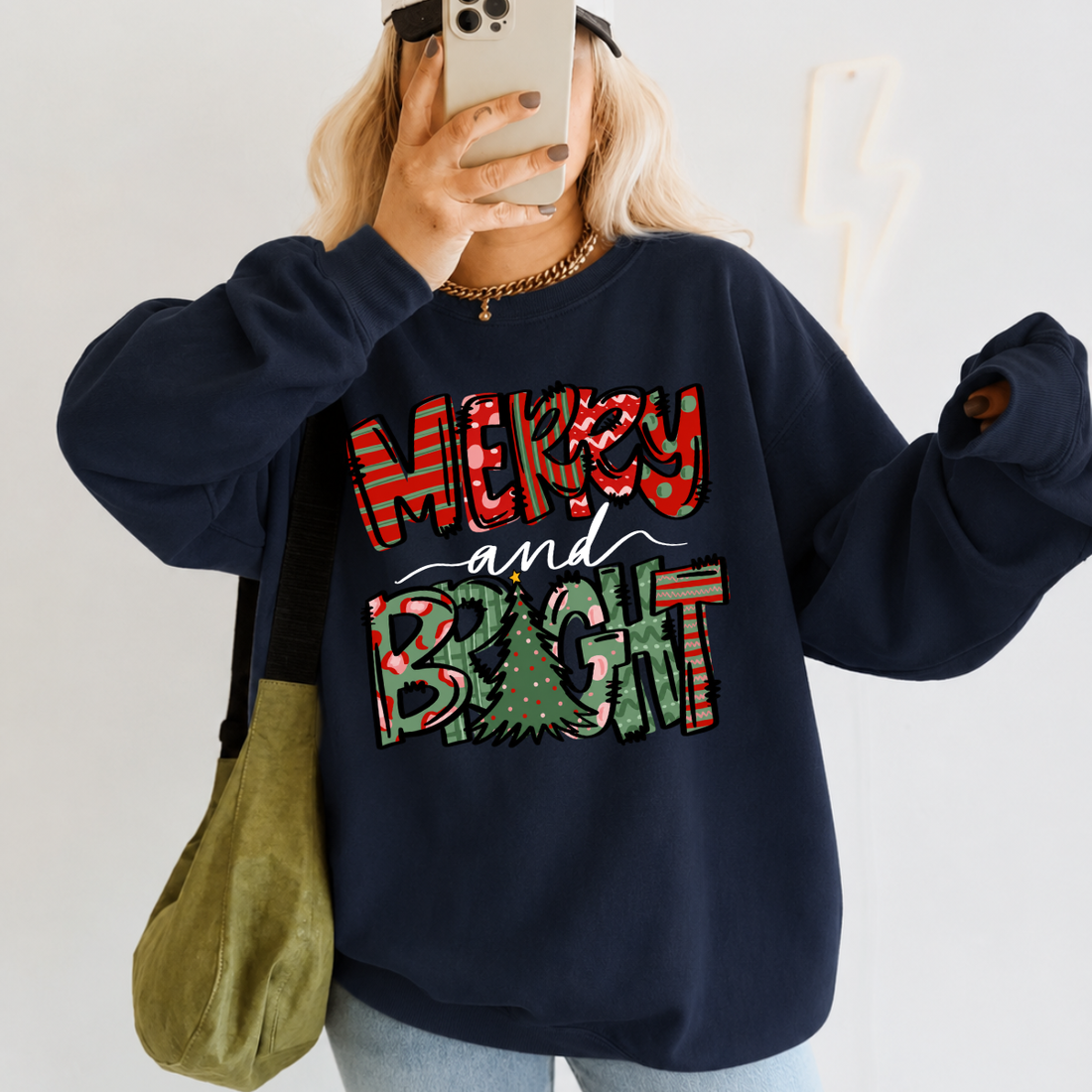 Merry And Bright Christmas Sweatshirt
