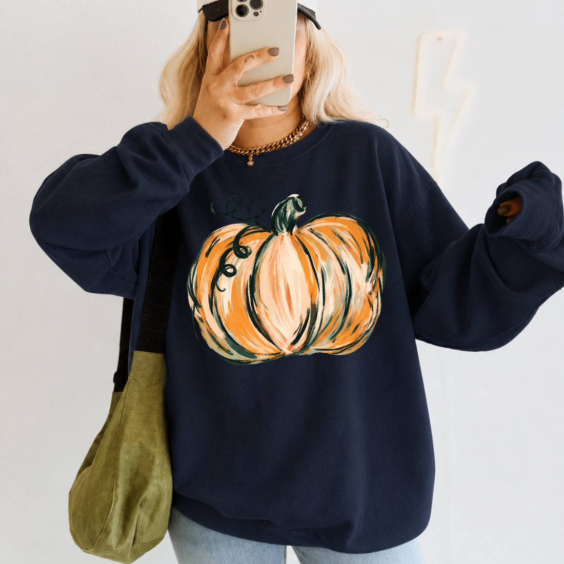 Watercolor Pumpkin Fall Sweatshirt
