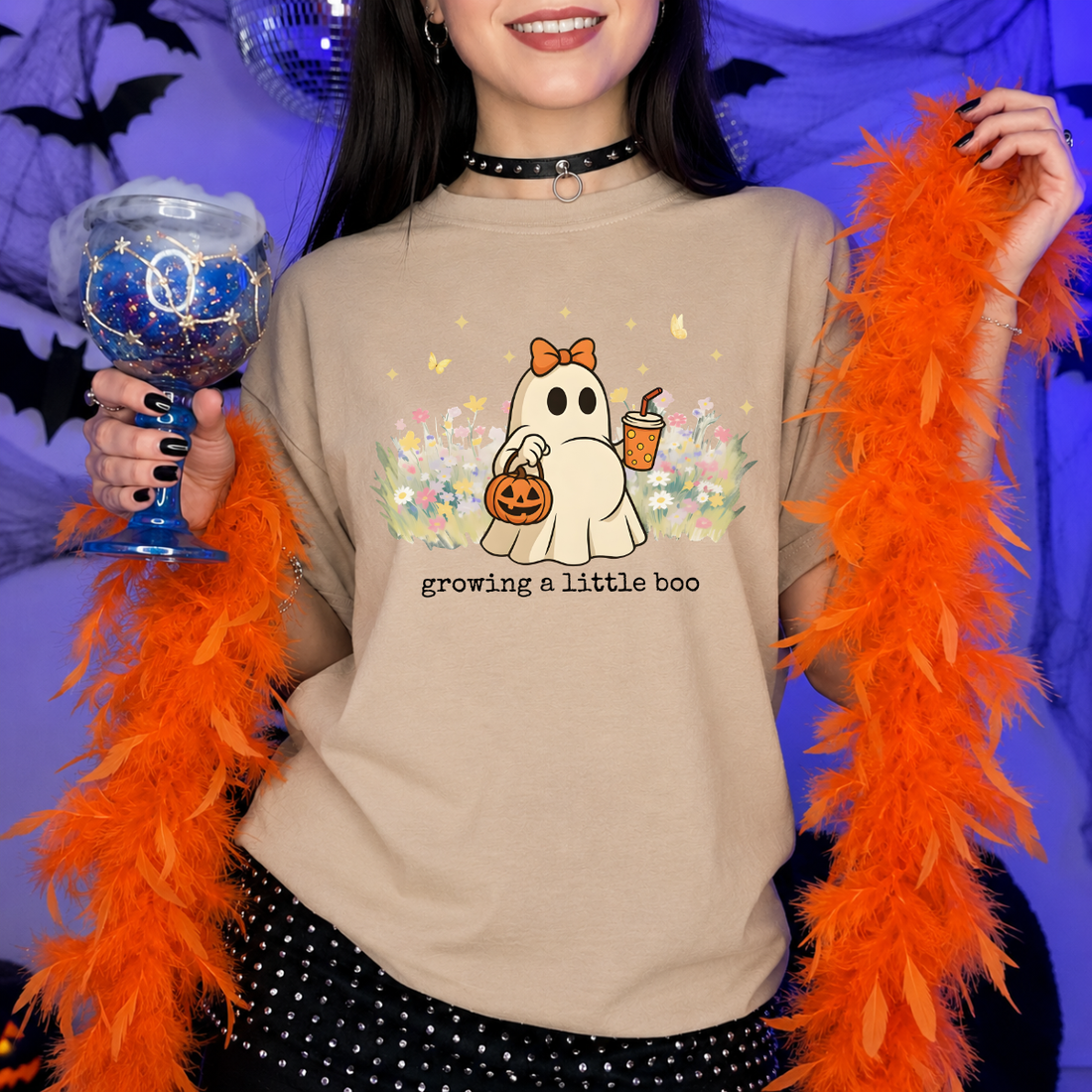 Growing A Little Boo Maternity Halloween Tee