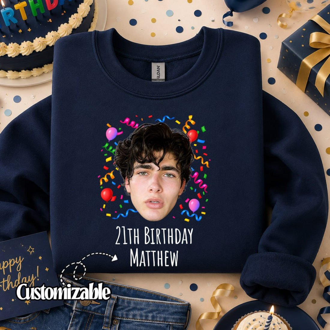 Custom Party Face Sweatshirt