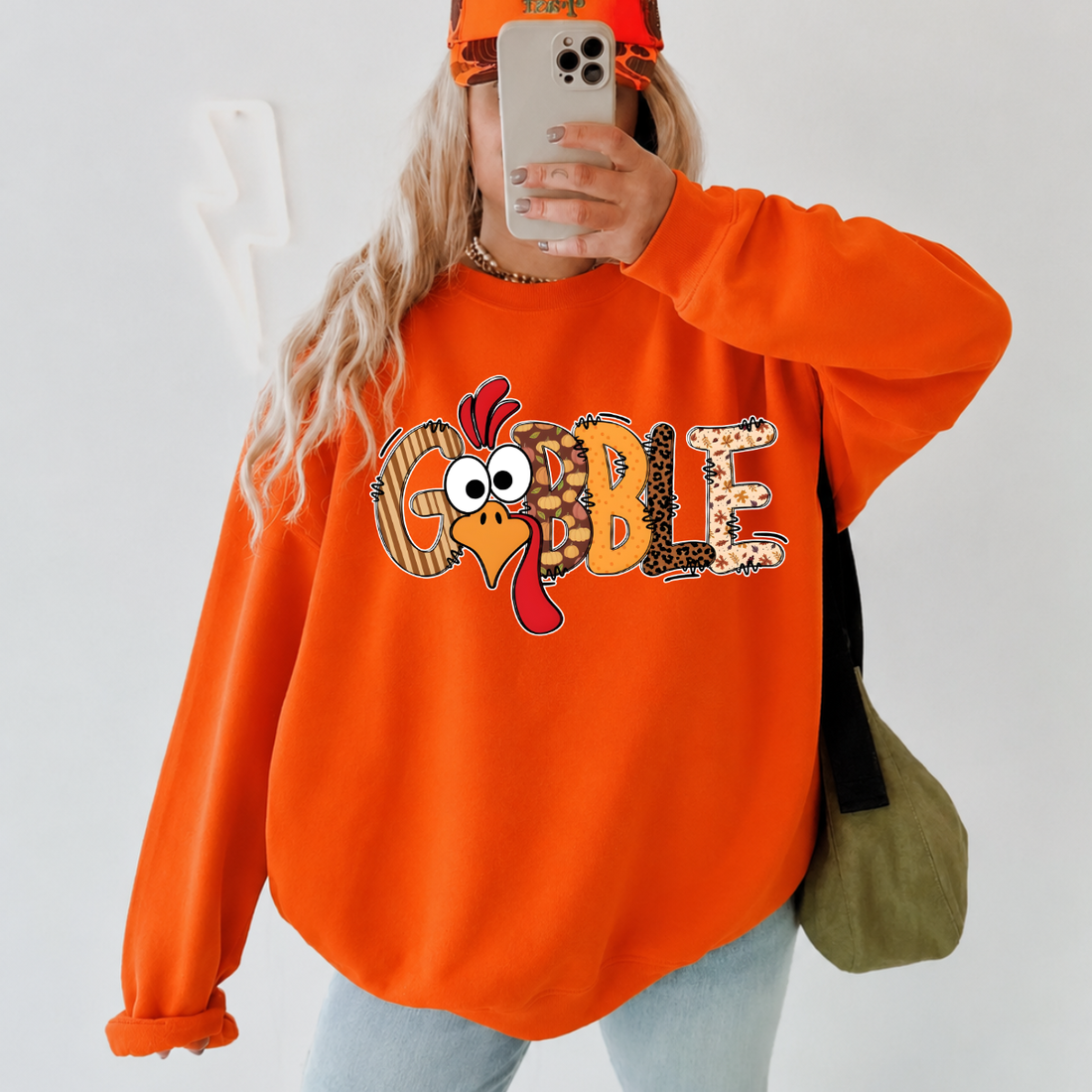 Patchwork Turkey Thanksgiving Sweatshirt