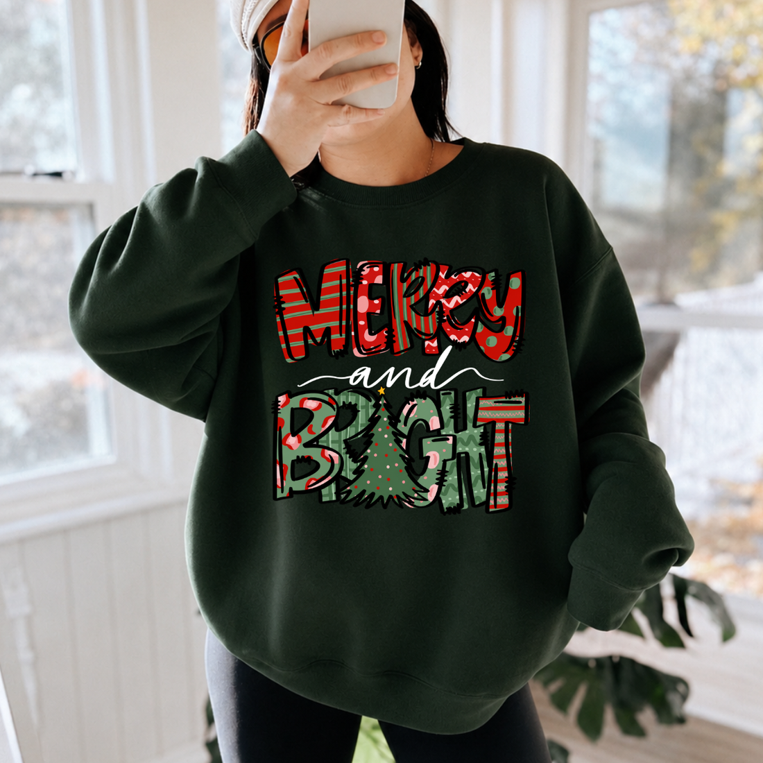 Merry And Bright Christmas Sweatshirt