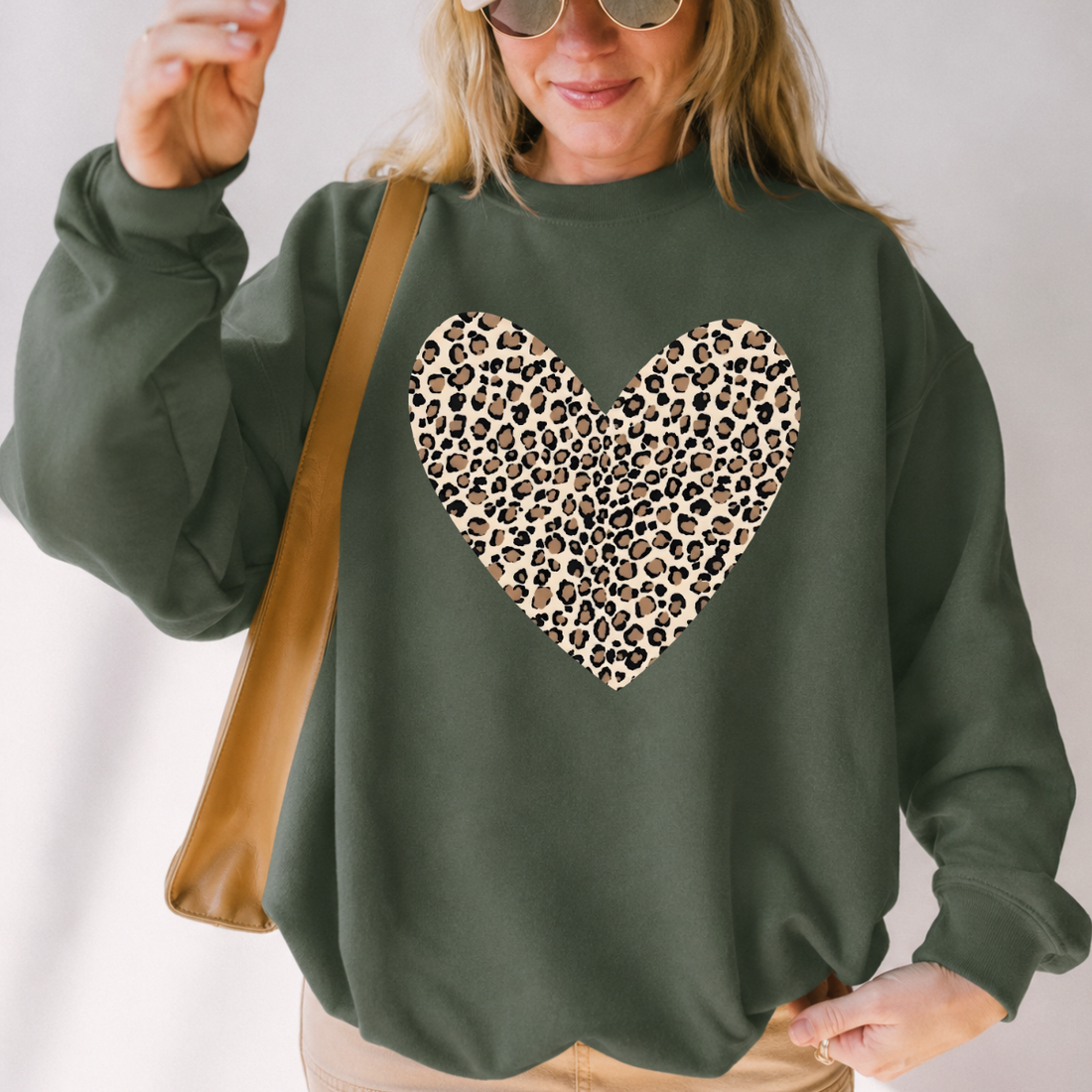 Leopard Heart Valentine Sweatshirt