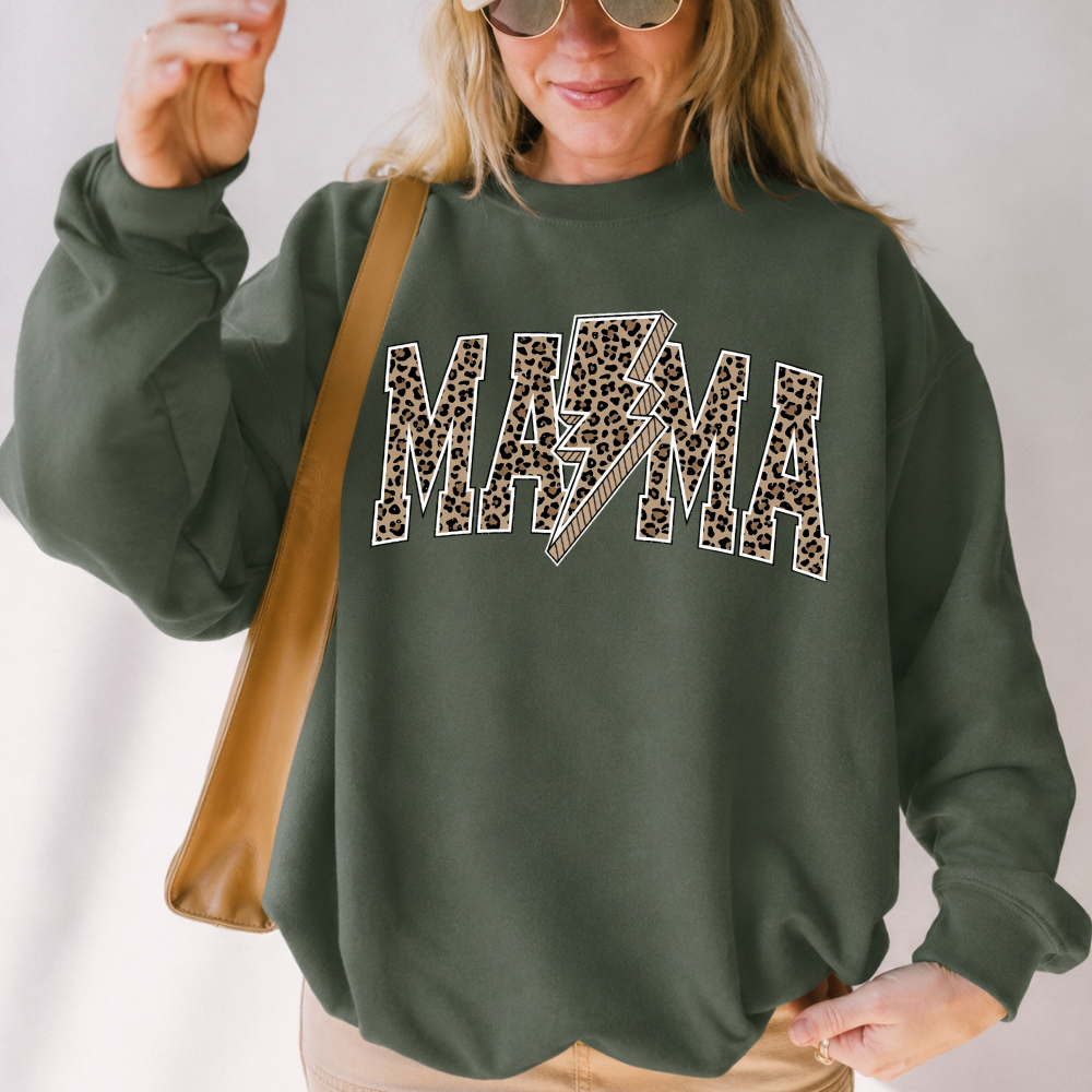 Leopard Lightning Mama Sweatshirt