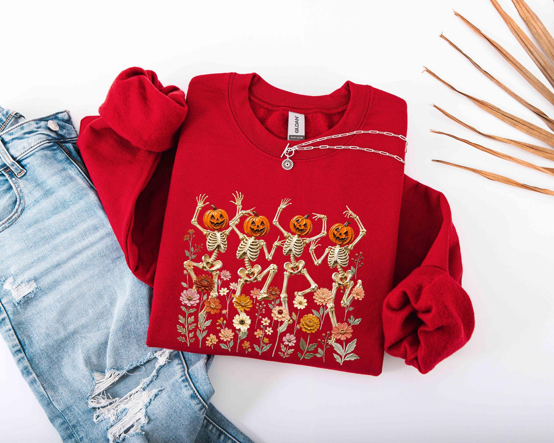 Pumpkin Skeleton Dance Sweatshirt