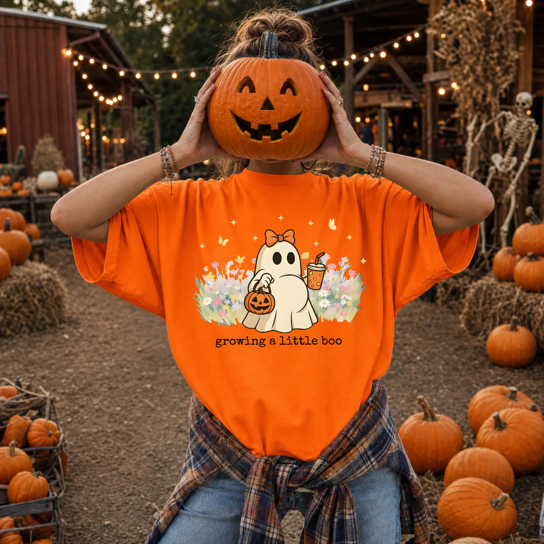 Growing A Little Boo Maternity Halloween Tee