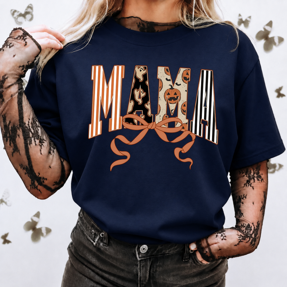 Halloween Mama Bow Tee