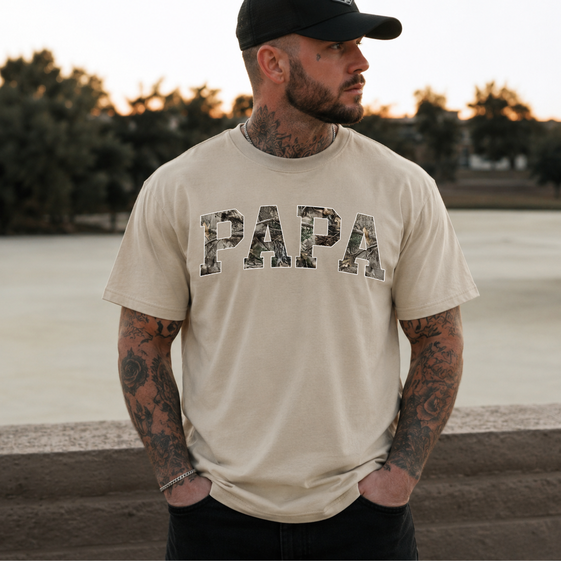 Camo Papa Tee