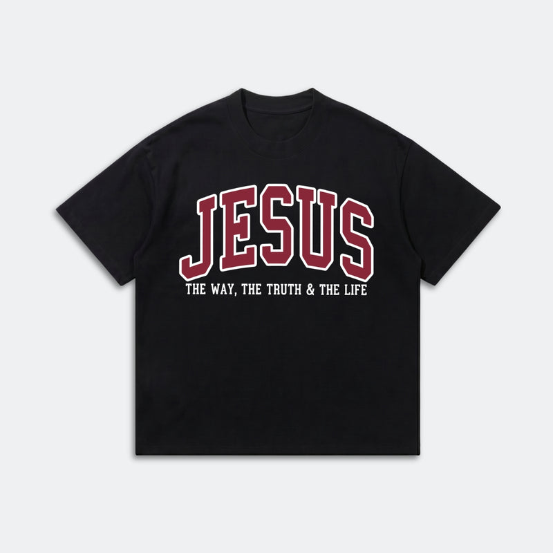 Jesus The Way The Truth The Life T-Shirt - Christian Faith Bible Verse Tee - Religious Graphic Shirt