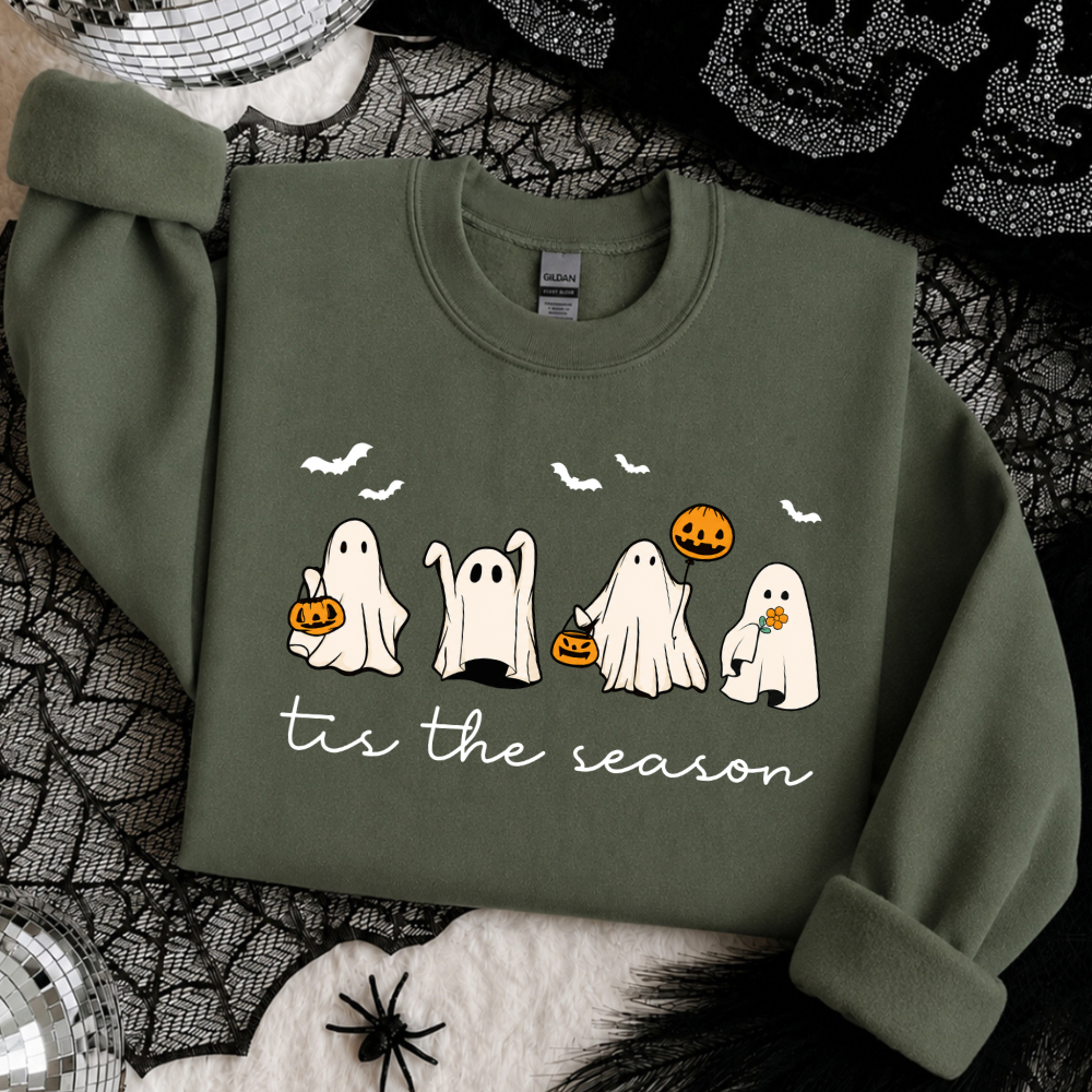 Tis The Season Ghost Halloween Sweatshirt