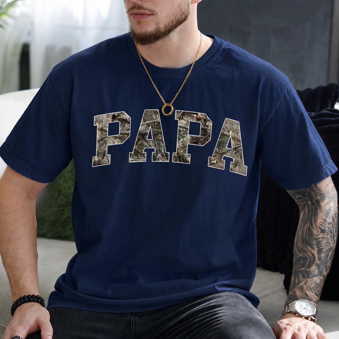 Camo Papa Tee