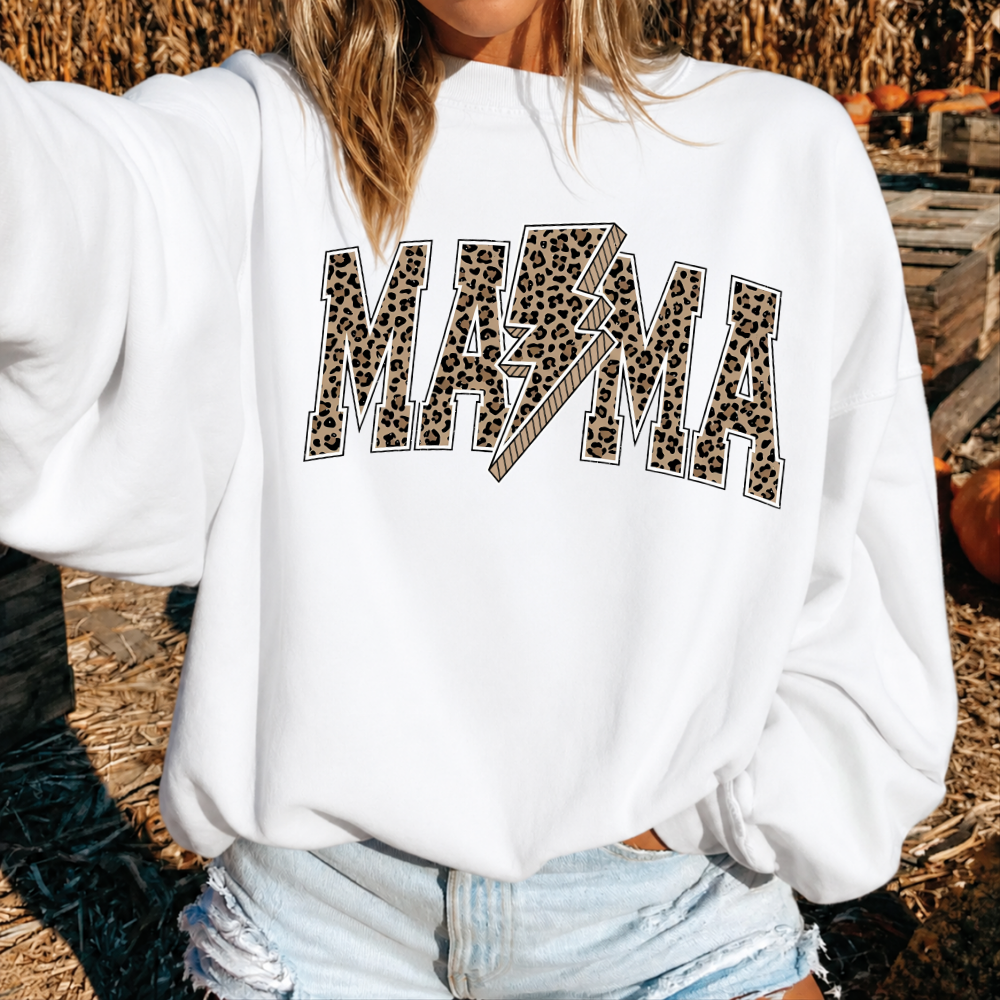 Leopard Lightning Mama Sweatshirt