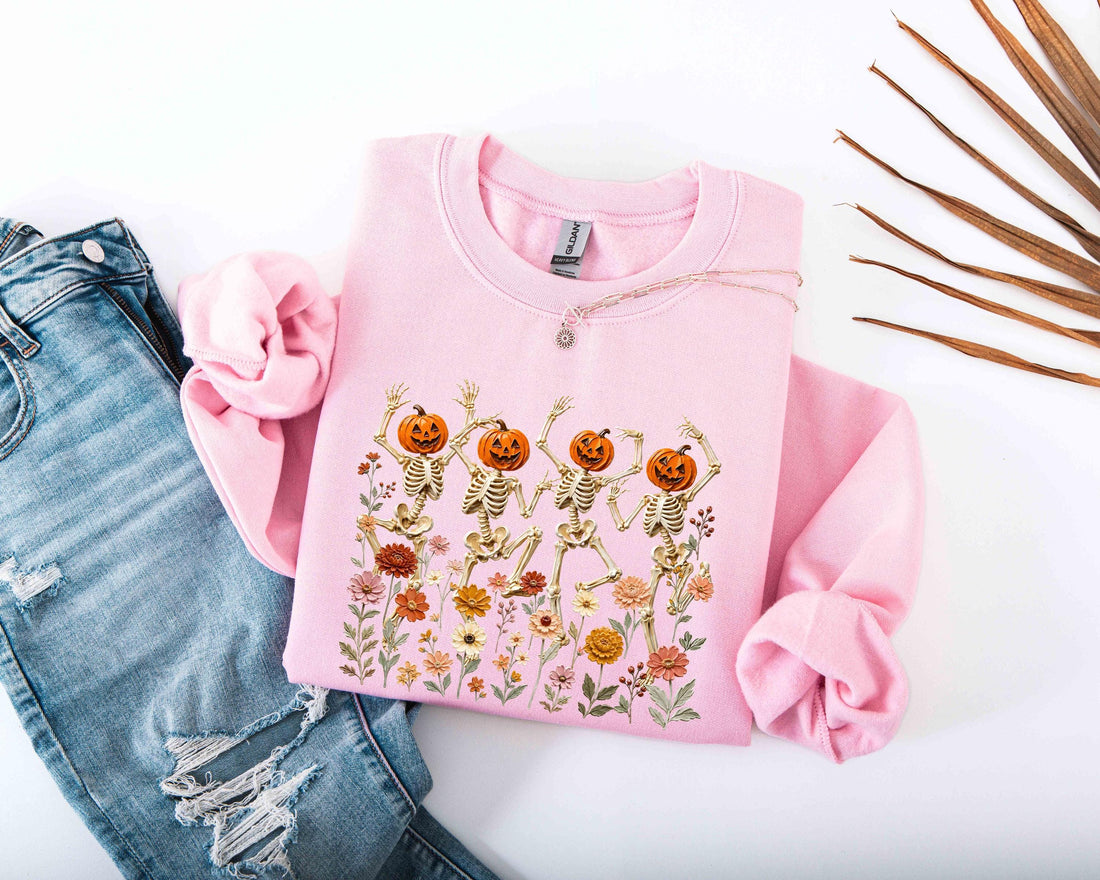 Pumpkin Skeleton Dance Sweatshirt