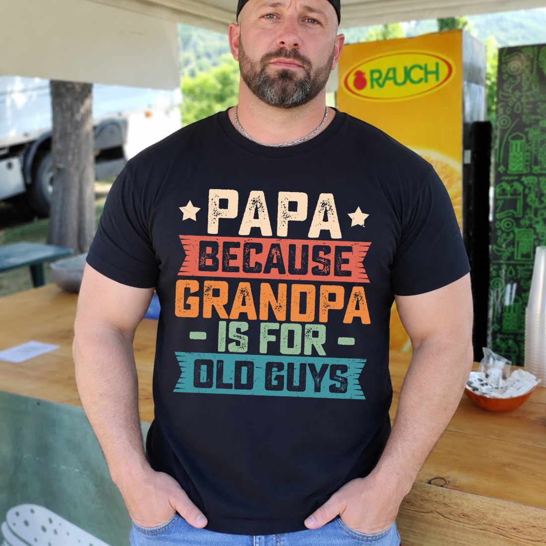 Papa Because Grandpa Is For Old Guys Tee