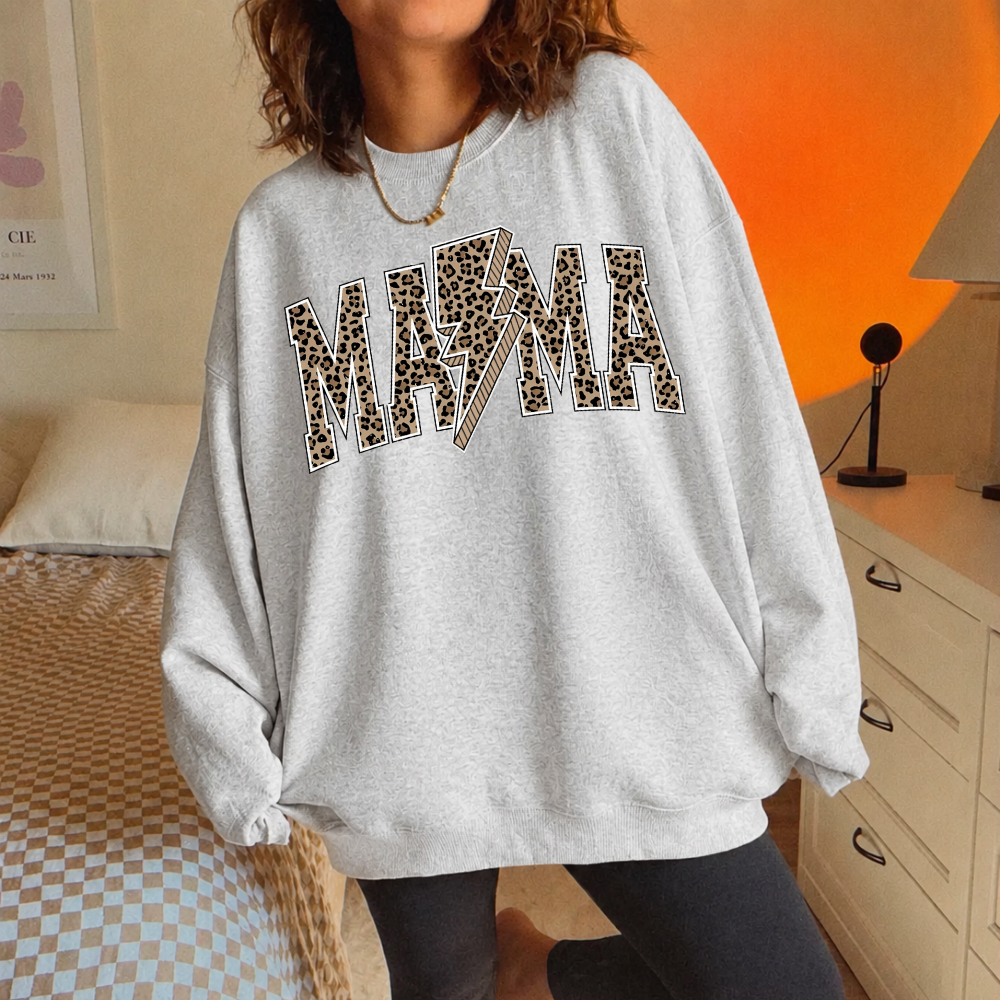 Leopard Lightning Mama Sweatshirt