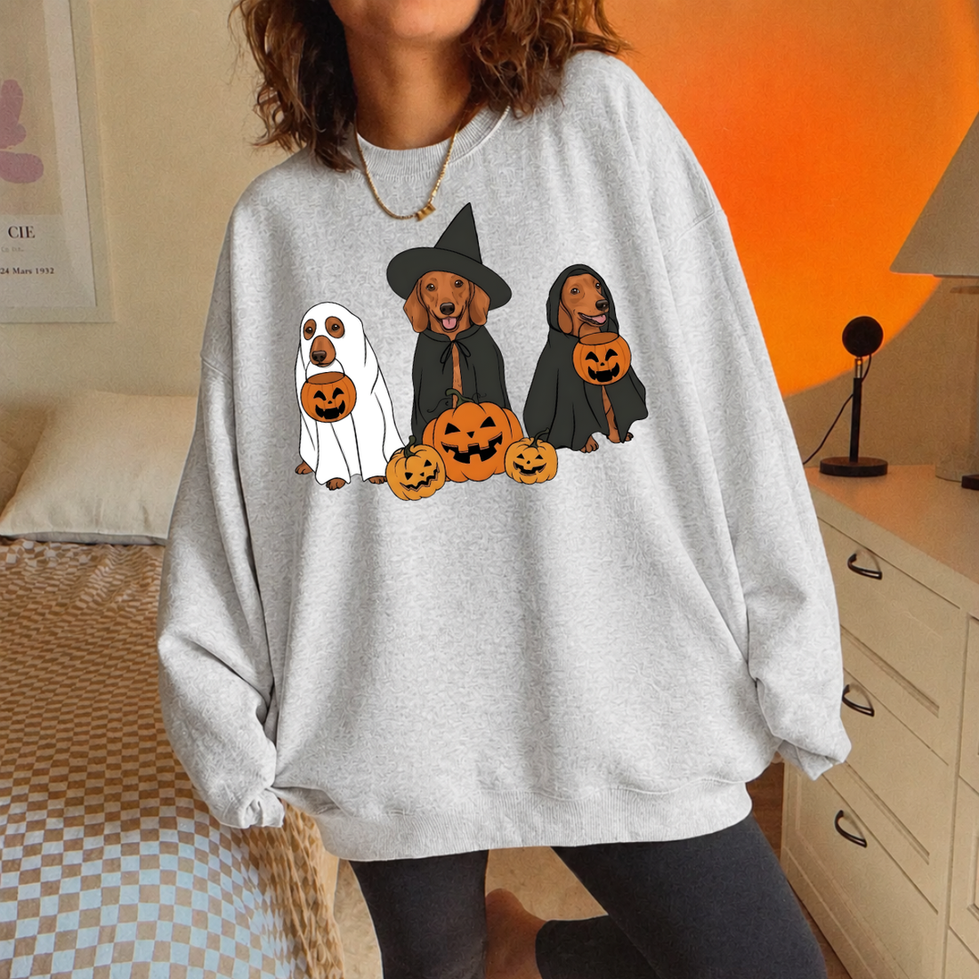 Halloween Dachshund Dogs Sweatshirt