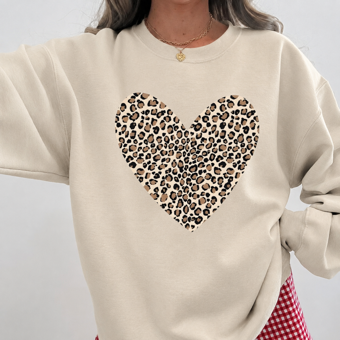 Leopard Heart Valentine Sweatshirt